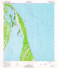 Download a high-resolution, GPS-compatible USGS topo map for False Cape, FL (1964 edition)