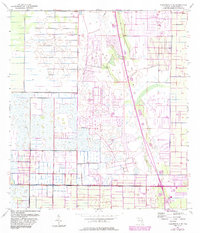 1953 Map of Fellsmere, FL, 1983 Print