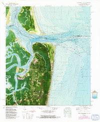 Download a high-resolution, GPS-compatible USGS topo map for Fernandina Beach, FL (1992 edition)