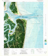 Download a high-resolution, GPS-compatible USGS topo map for Fernandina Beach, FL (1981 edition)
