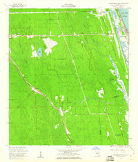 1956 Map of Flagler Beach West, 1960 Print