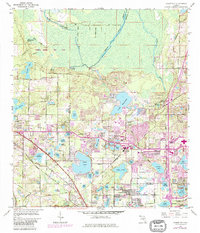 1959 Map of Altamonte Springs, FL, 1985 Print