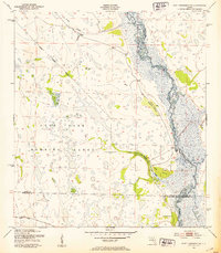 1952 Map of Fort Kissimmee NW, 1953 Print