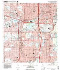 preview thumbnail of historical topo map of Broward County, FL in 1994