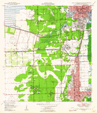 preview thumbnail of historical topo map of Broward County, FL in 1949