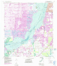 Download a high-resolution, GPS-compatible USGS topo map for Fort Myers SW, FL (1991 edition)