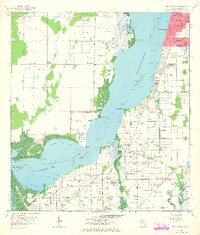 1958 Map of Fort Myers SW, 1965 Print