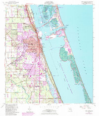Download a high-resolution, GPS-compatible USGS topo map for Fort Pierce, FL (1984 edition)