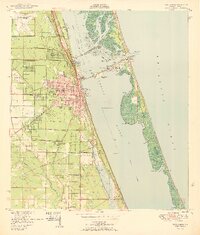 1950 Map of Fort Pierce, FL