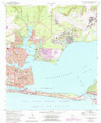 Download a high-resolution, GPS-compatible USGS topo map for Fort Walton Beach, FL (1987 edition)