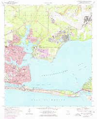 Download a high-resolution, GPS-compatible USGS topo map for Fort Walton Beach, FL (1976 edition)