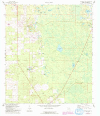 Download a high-resolution, GPS-compatible USGS topo map for Fourmile Lake, FL (1993 edition)