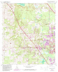Download a high-resolution, GPS-compatible USGS topo map for Gainesville West, FL (1988 edition)