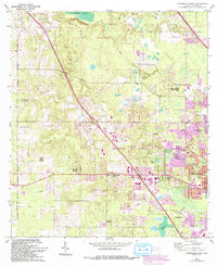 Download a high-resolution, GPS-compatible USGS topo map for Gainesville West, FL (1993 edition)