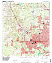 preview thumbnail of historical topo map of Alachua County, FL in 1994