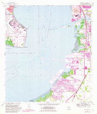 1956 Map of Apollo Beach, FL, 1982 Print