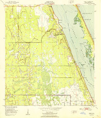 preview thumbnail of historical topo map of Brevard County, FL in 1951