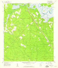preview thumbnail of historical topo map of Nassau County, FL in 1958