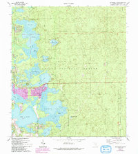 Download a high-resolution, GPS-compatible USGS topo map for Halfmoon Lake, FL (1993 edition)