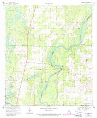 Download a high-resolution, GPS-compatible USGS topo map for Hatchbend, FL (1988 edition)