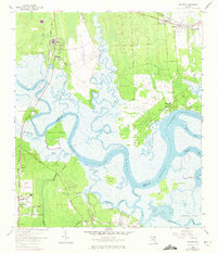 preview thumbnail of historical topo map of Nassau County, FL in 1958