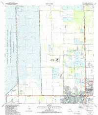 preview thumbnail of historical topo map of Miami-Dade County, FL in 1988