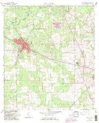 1962 Map of High Springs, 1993 Print