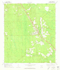 preview thumbnail of historical topo map of Hilliard, FL in 1970