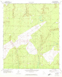preview thumbnail of historical topo map of Okaloosa County, FL in 1970
