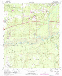 preview thumbnail of historical topo map of Okaloosa County, FL in 1973