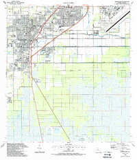 Download a high-resolution, GPS-compatible USGS topo map for Homestead, FL (1988 edition)