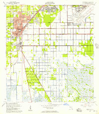 Download a high-resolution, GPS-compatible USGS topo map for Homestead, FL (1957 edition)