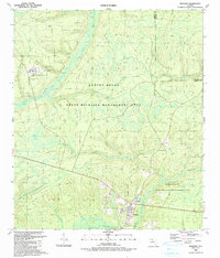preview thumbnail of historical topo map of Hosford, FL in 1990