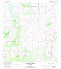 1958 Map of Immokalee SW, 1990 Print