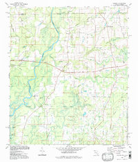 preview thumbnail of historical topo map of Holmes County, FL in 1994
