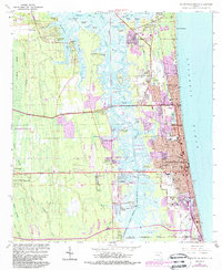 Download a high-resolution, GPS-compatible USGS topo map for Jacksonville Beach, FL (1988 edition)