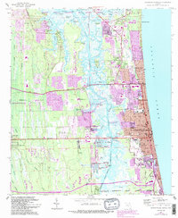 Download a high-resolution, GPS-compatible USGS topo map for Jacksonville Beach, FL (1992 edition)