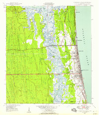 Download a high-resolution, GPS-compatible USGS topo map for Jacksonville Beach, FL (1958 edition)