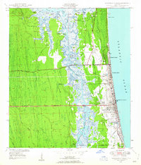 Download a high-resolution, GPS-compatible USGS topo map for Jacksonville Beach, FL (1958 edition)