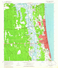 Download a high-resolution, GPS-compatible USGS topo map for Jacksonville Beach, FL (1965 edition)