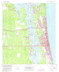 Download a high-resolution, GPS-compatible USGS topo map for Jacksonville Beach, FL (1981 edition)