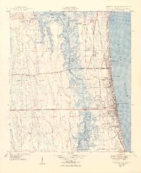 1949 Map of Jacksonville Beach