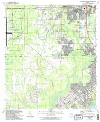 Download a high-resolution, GPS-compatible USGS topo map for Jacksonville Heights, FL (1993 edition)