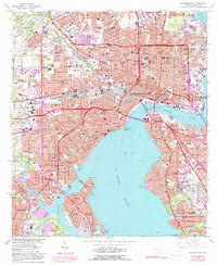Download a high-resolution, GPS-compatible USGS topo map for Jacksonville, FL (1990 edition)