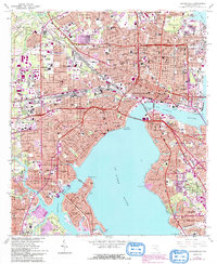 preview thumbnail of historical topo map of Jacksonville, FL in 1964
