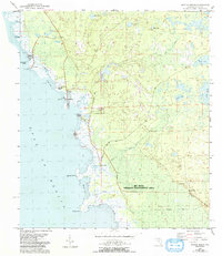 Download a high-resolution, GPS-compatible USGS topo map for Keaton Beach, FL (1993 edition)