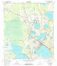 1949 Map of Keystone Heights, FL, 1990 Print