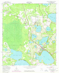 1949 Map of Keystone Heights, FL, 1978 Print