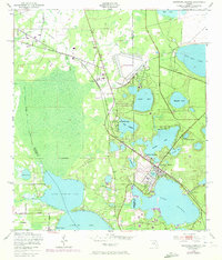 1949 Map of Keystone Heights, FL, 1972 Print