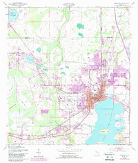 1953 Map of Kissimmee, 1987 Print